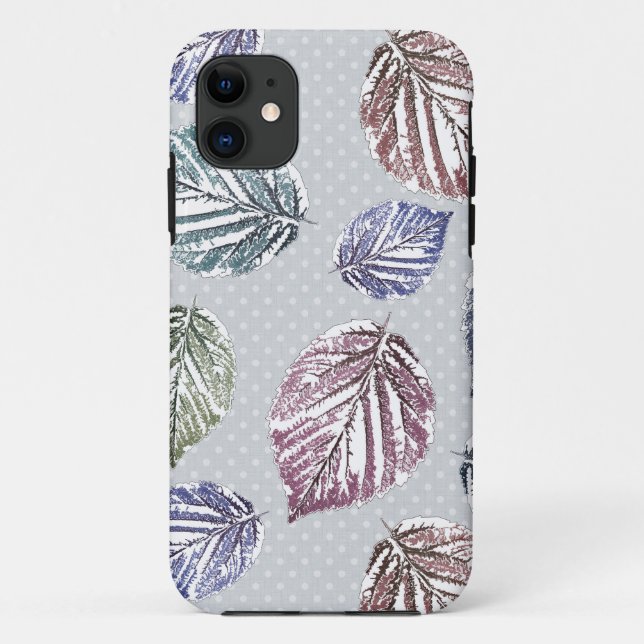 Openwork leaves on a light grey background  Case-Mate iPhone case (Back)