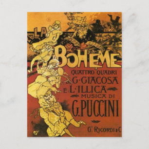opera art postcard