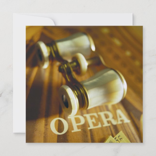 Opera Binoculars Invitation (Front)