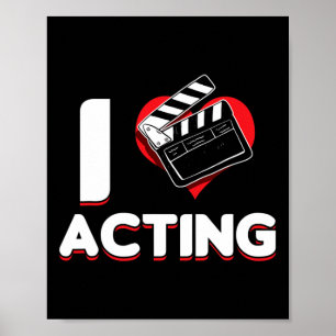 Opera Broadway Stage Actor Theatre Actress I Love Poster