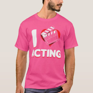 Opera Broadway Stage Actor Theatre Actress I Love T-Shirt