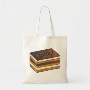 Opéra Cake French Pastry Patisserie Dessert Food Tote Bag
