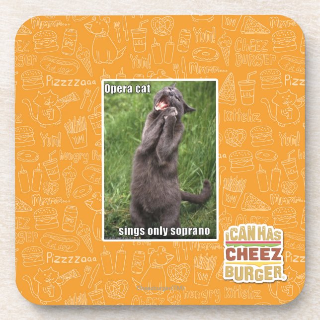 Opera Cat Coaster (Front)