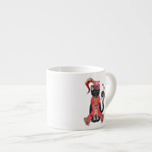 Opera Cat Espresso Cup (Front Right)