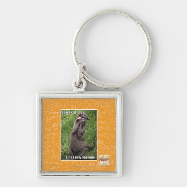 Opera Cat Key Ring (Front)