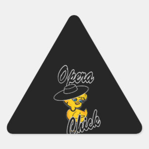 Opera Chick #4 Triangle Sticker