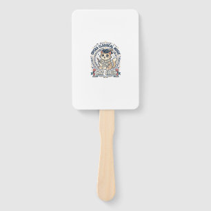 Opera Classical Music Cat Cute Cat T-Shirt Design  Hand Fan