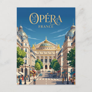 Opéra France Postcard