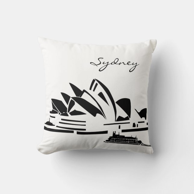 Opera House in Sydney Australia Landmark Pillow (Front)