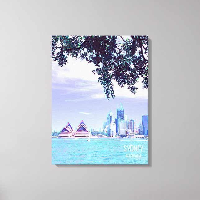 Opera House Sydney Harbour water view Canvas Print (Front)