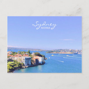 Opera House Sydney Harbour water view Postcard