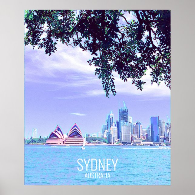 Opera House Sydney Harbour water view Poster (Front)