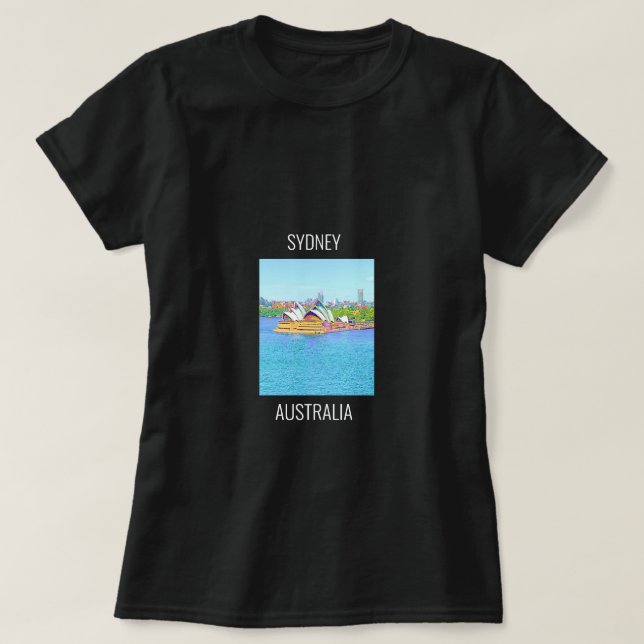 Opera House Sydney Harbour water view T-Shirt (Design Front)