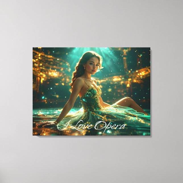OPERA - I LOVE OPERA CANVAS PRINT (Front)