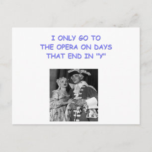 opera joke postcard