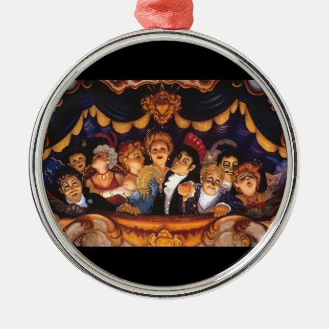 Opera La Mour Metal Tree Decoration (Front)