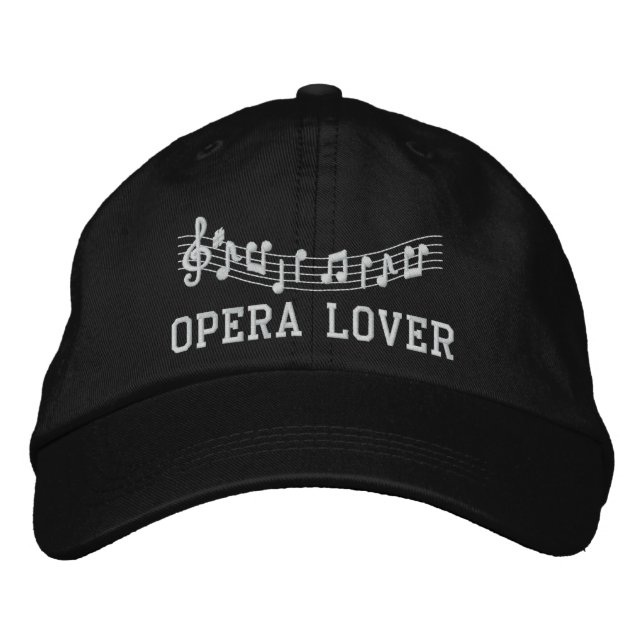 Opera Lover Embroidered Music Hat (Front)