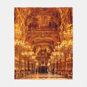 Opera National de Paris Garnier in France Fleece Blanket