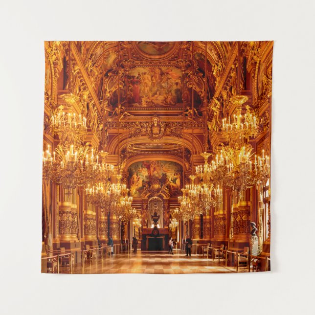 Opera National de Paris Garnier in France Tapestry (Front)