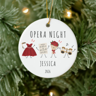 Opera Night Personalised Christmas Ornament