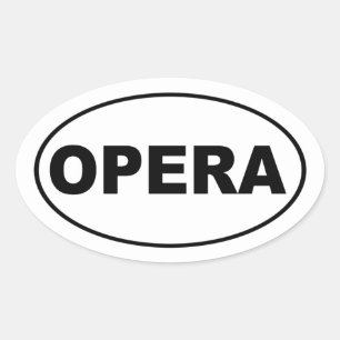 Opera Oval Sticker