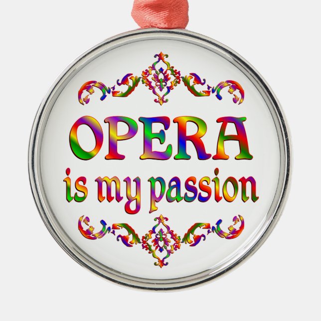 Opera Passion Metal Tree Decoration (Front)