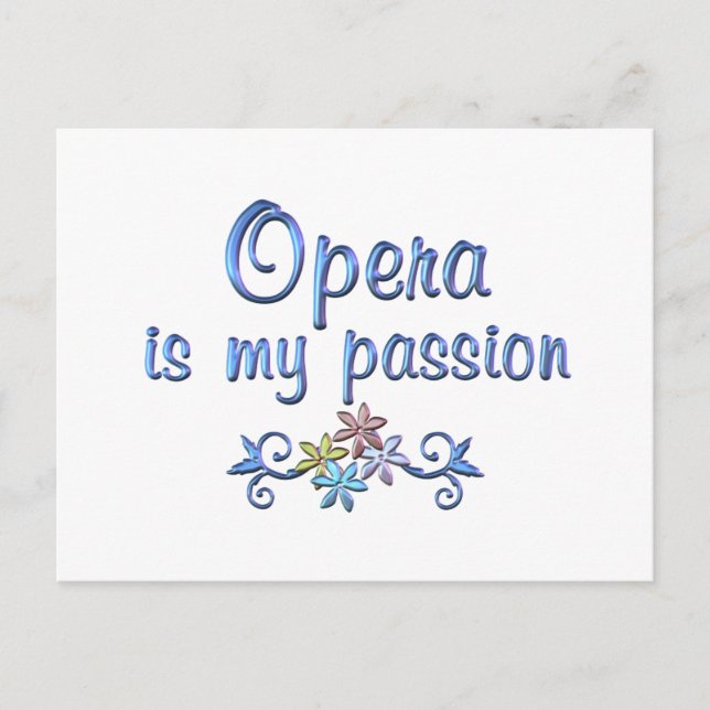 Opera Passion Postcard (Front)