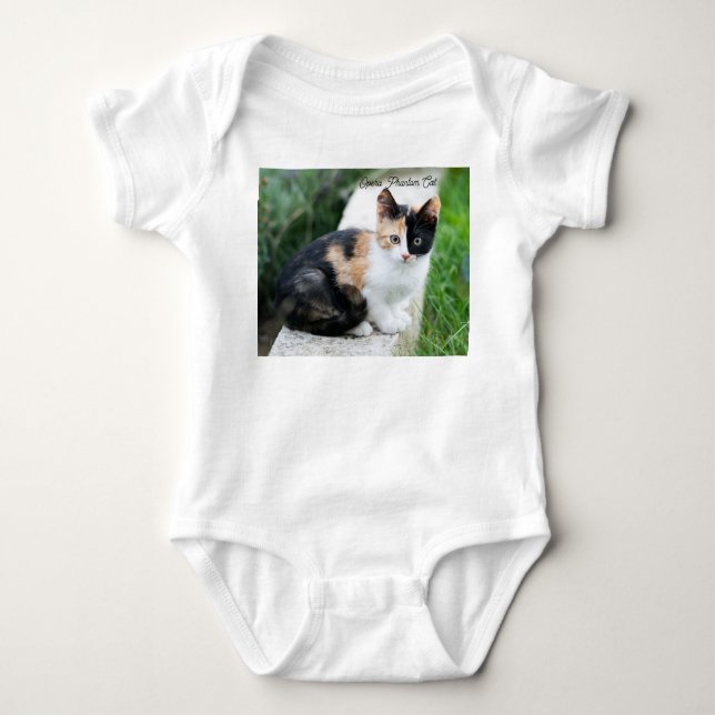 Opera Phantom Cat Baby Bodysuit (Front)