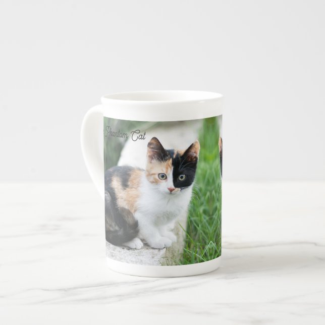 Opera Phantom Cat Bone China Mug (Front Left)