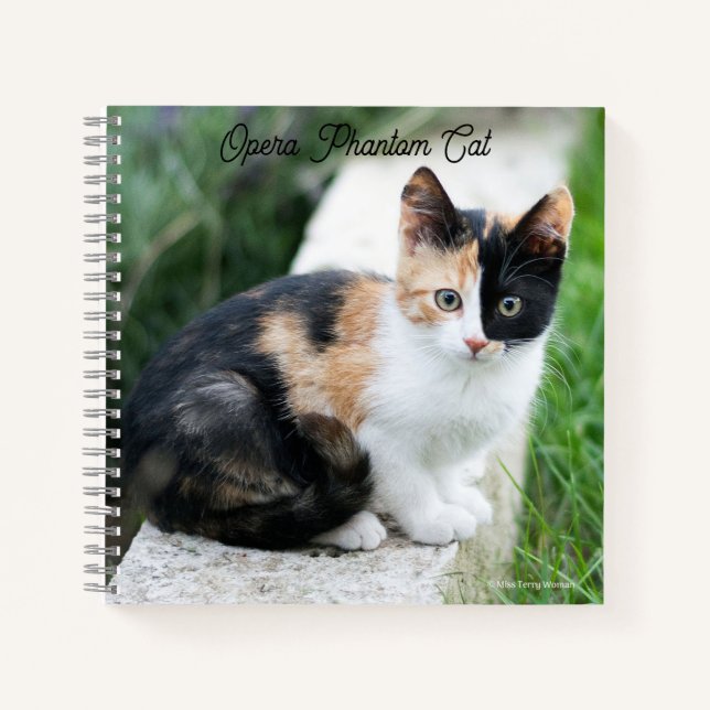 Opera Phantom Cat Notebook (Front)
