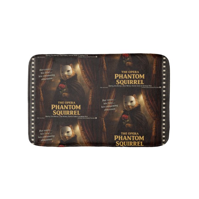 Opera Phantom Squirrel Parody Bath Mat (Front)