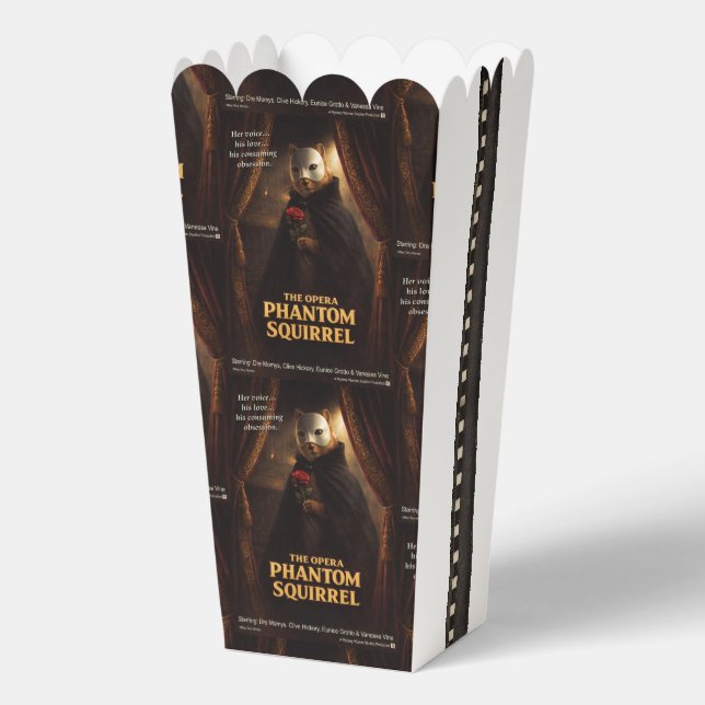 Opera Phantom Squirrel Parody Favour Box (Back)