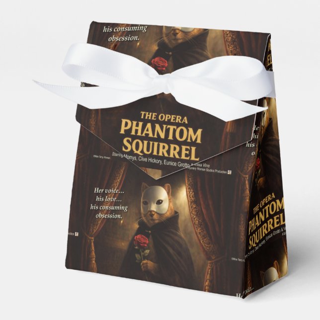 Opera Phantom Squirrel Parody Favour Box (Front Side)