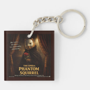Opera Phantom Squirrel Parody Key Ring