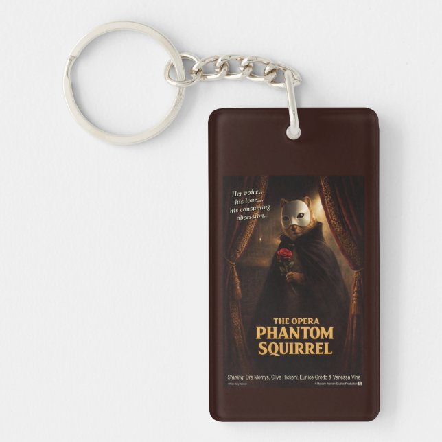 Opera Phantom Squirrel Parody Key Ring (Front)