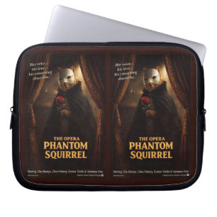 Opera Phantom Squirrel Parody Laptop Sleeve