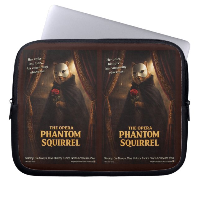 Opera Phantom Squirrel Parody Laptop Sleeve (Front)