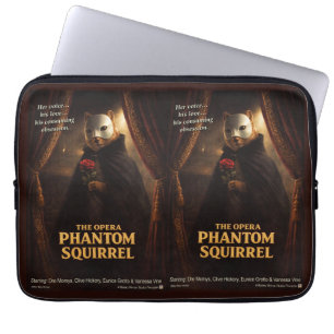 Opera Phantom Squirrel Parody Laptop Sleeve