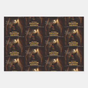 Opera Phantom Squirrel Parody Wrapping Paper Sheet