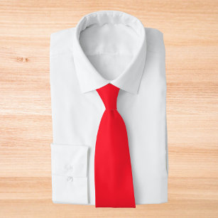 Opera Red Solid Colour Tie