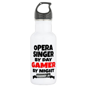 Opera Singer by Day Gamer by Night 532 Ml Water Bottle