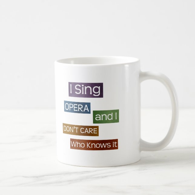Opera Singer Coffee Mug (Right)