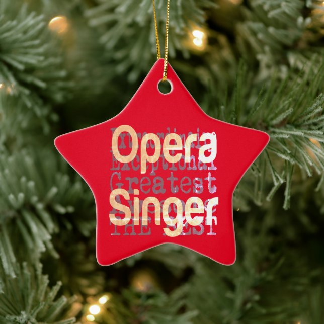 Opera Singer Extraordinaire Ceramic Tree Decoration (Tree)