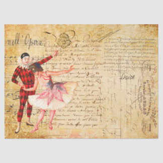 Opera with French Handwriting Tissue Paper