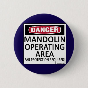 Operating Area Mandolin 6 Cm Round Badge
