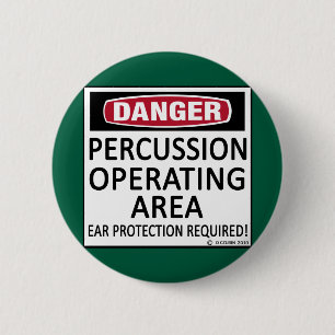 Operating Area Percussion 6 Cm Round Badge
