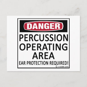 Operating Area Percussion Postcard