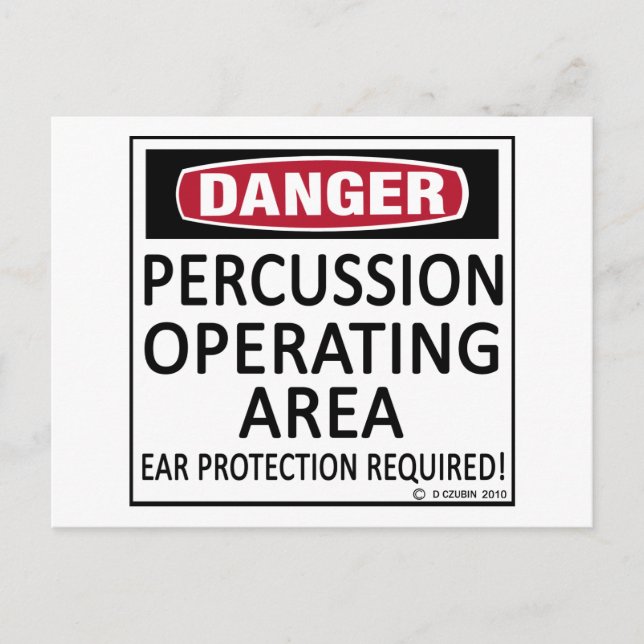 Operating Area Percussion Postcard (Front)