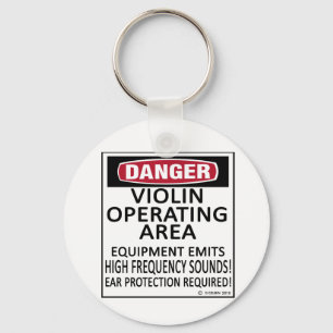 Operating Area Violin Key Ring