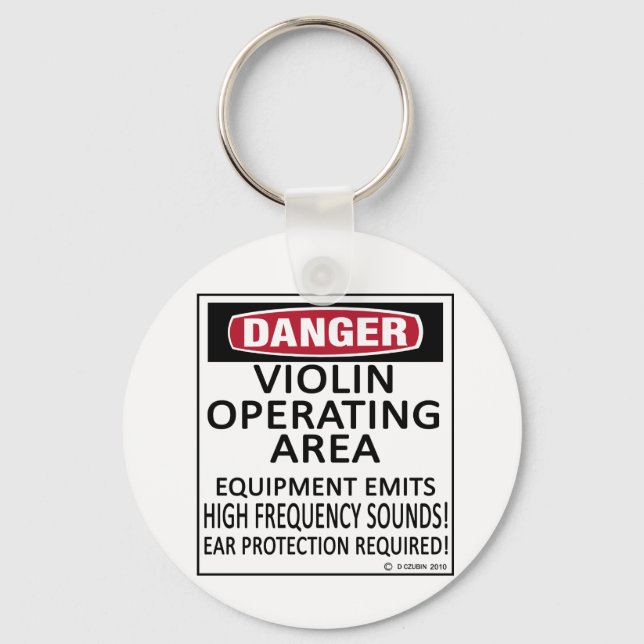 Operating Area Violin Key Ring (Front)